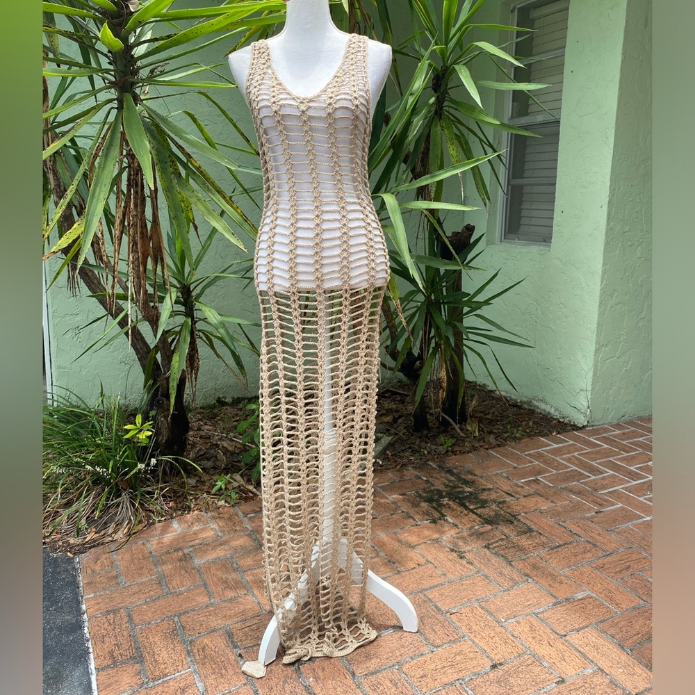 Crochet Long Dress Beach Cover Up
